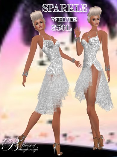 HOUSE OF BENINGBOROUGH -  Sparkle Dress - White