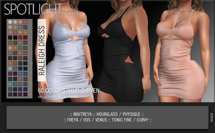 SPOTLIGHT - RALEIGH DRESS (DEMO Available In-World) 