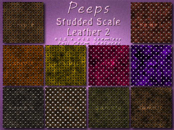 Peeps Textures Studded Scale Leather 2