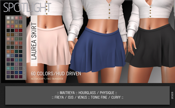 SPOTLIGHT - LAUREA SKIRT (DEMO Available In-World) 