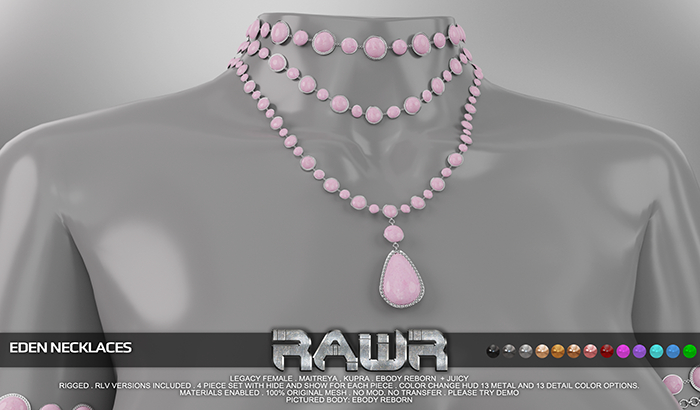 RAWR! Eden Necklaces DEMO (add me)