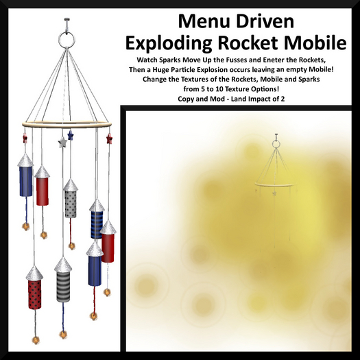 Menu Driven Exploding Rocket Mobile