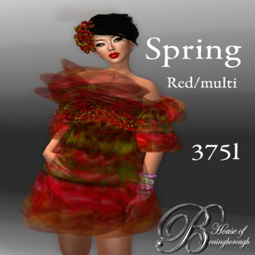 HOUSE OF BENINGBOROUGH -  Spring - Red/green