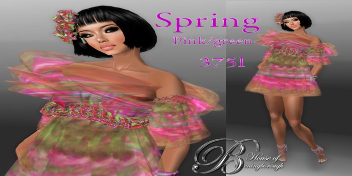 HOUSE OF BENINGBOROUGH -  Spring - Pink/green