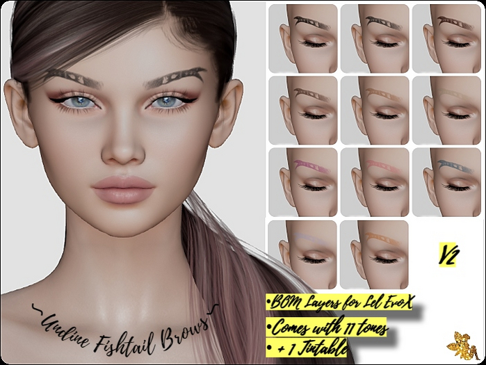 NT - Undine Fishtail Brows v2 (Lel EvoX)