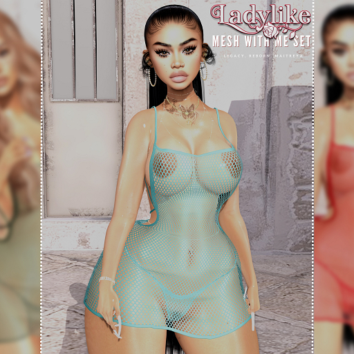 [LL] Mesh Wit Me - Turquoise
