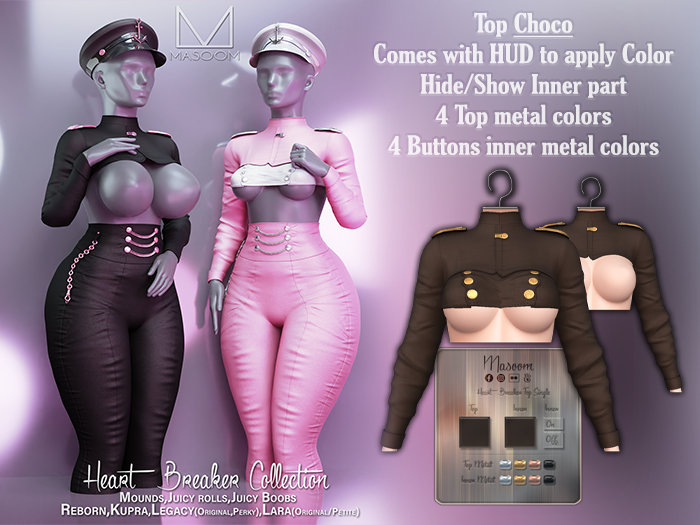 [[ Masoom ]] Heart Breaker Top - Choco 