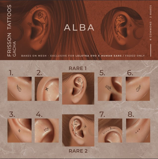 ALBA - Frisson Tattoos Gacha - Lel Evo X - 4.