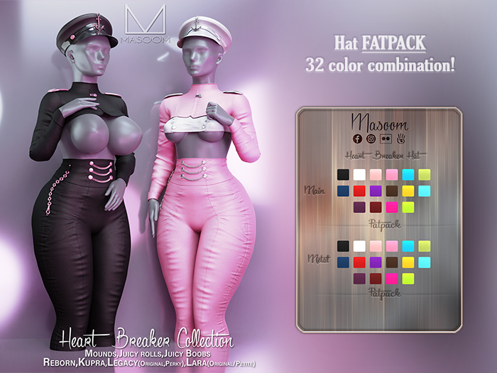 [[ Masoom ]] Heart Breaker Hat - FATPACK 
