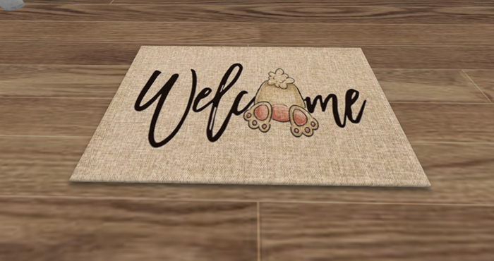 Easter Welcome Doormat (Bunny) - SALE!