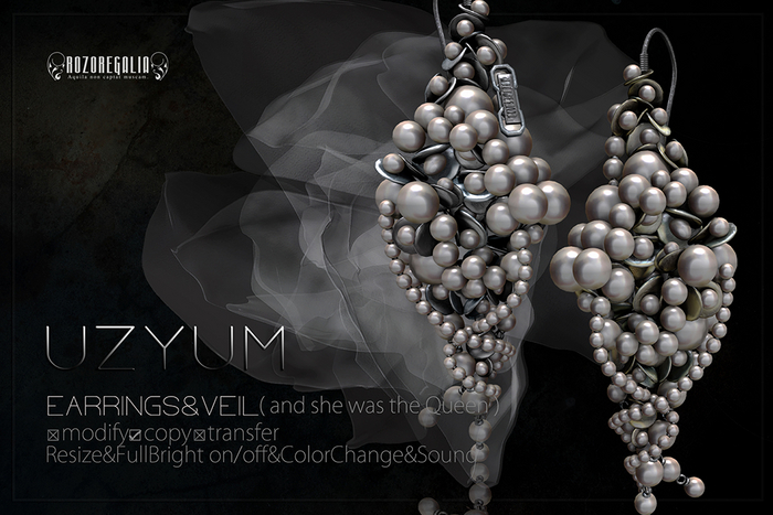ROZOREGALIA_UZYUM*EARRINGS&VEIL(and she was the Queen)