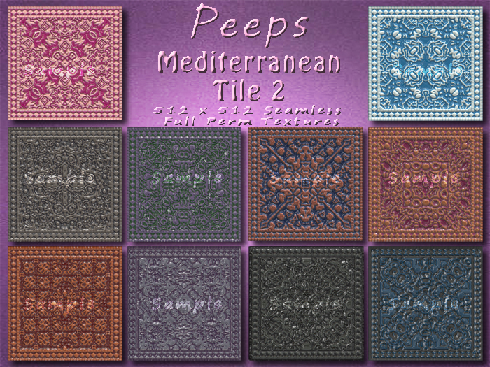 Peeps Textures Mediterranean Tile 2