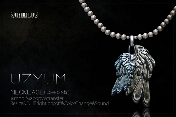 ROZOREGALIA_UZYUM*NECKLACE(Lovebirds)