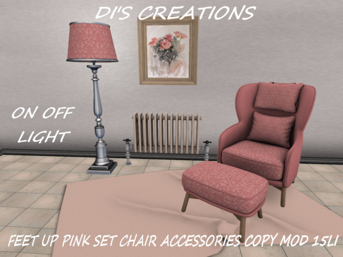 FEET UP PINK SET CHAIR ACCESSORIES