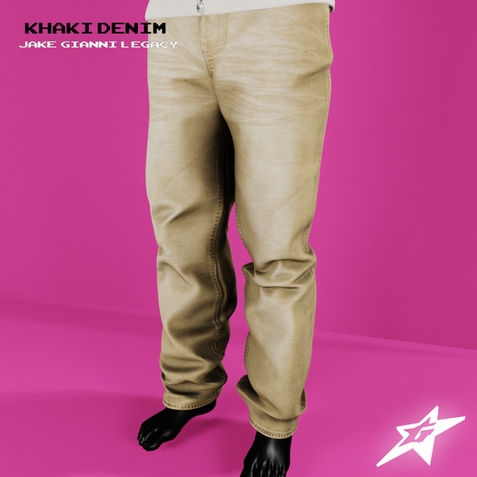 GSTAR.- Salem Flared Denim in Khaki