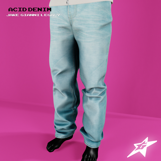 GSTAR.- Salem Flared Denim in Acid