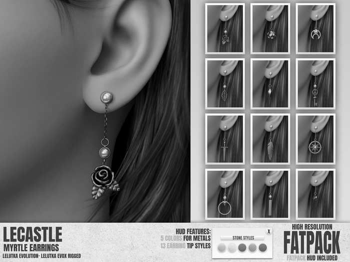 [LECASTLE] Myrtle Earrings *DEMO*