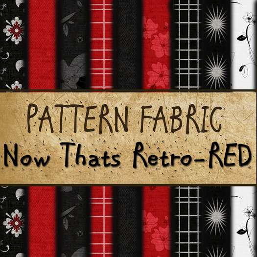 Now Thats Retro - Red Fabric Texture Pack