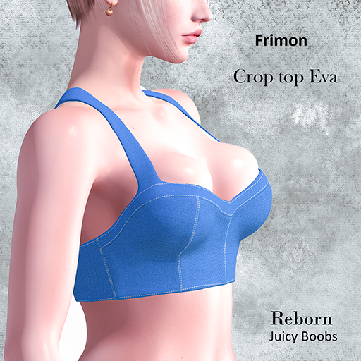 CROP TOP _ EVA_ BLUE