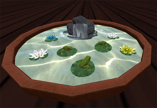 Fountain frogs-waterfall Mesh