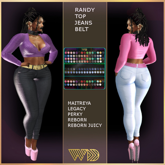 WAD DESIGNS RANDY TOP AND JEANS