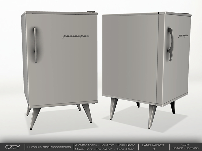 [[OZZY]] Mini Fridge Retro - White