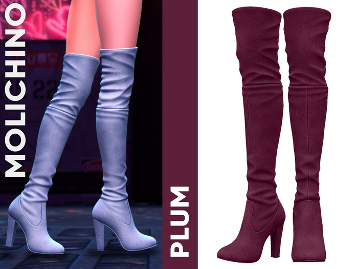 MOLICHINO PRIMA BOOTS - PLUM