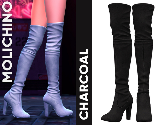 MOLICHINO PRIMA BOOTS - CHARCOAL