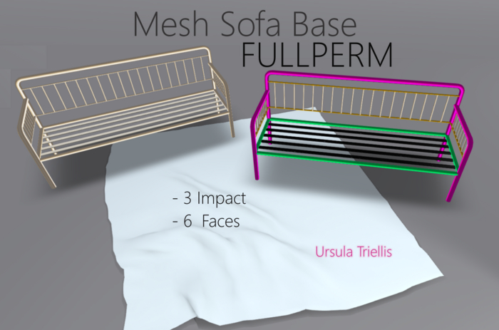 FULLPERM Iron Mesh Sofa Base V2 - BOX