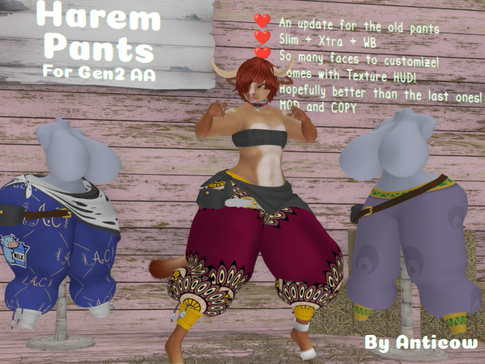 [Anticow] Harem Pants