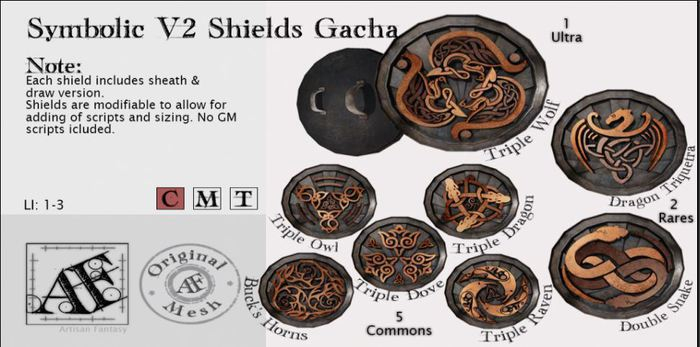 *AF* Symbolic Shield - Tripple Owl - Common