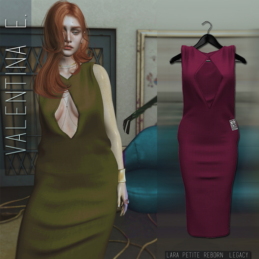 Valentina E. Column Dress Berry
