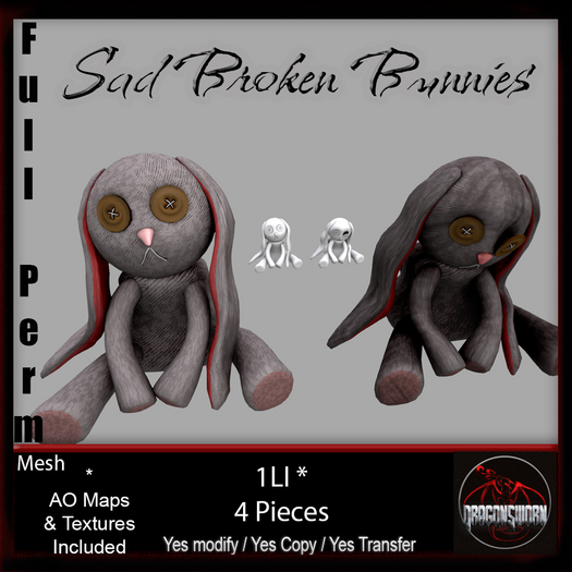Full Perm Sad Broken Bunnies