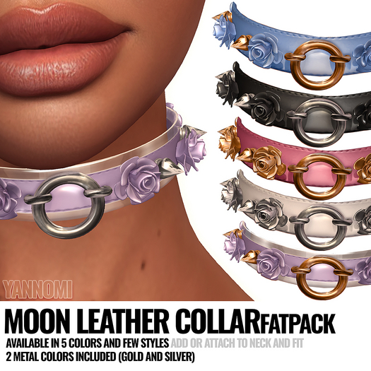 [YAN] Roses & Spikes Collar - FATPACK