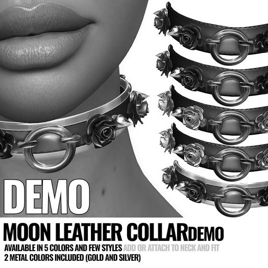 [YAN] Roses & Spikes Collar - DEMO