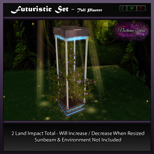 .:.NS.:. Futuristic Set - Tall Planter