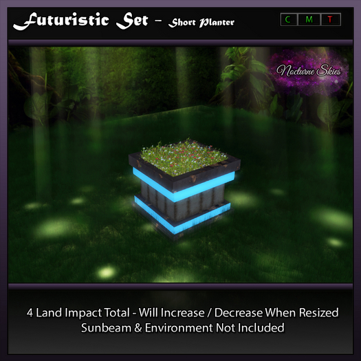 .:.NS.:. Futuristic Set - Short Planter