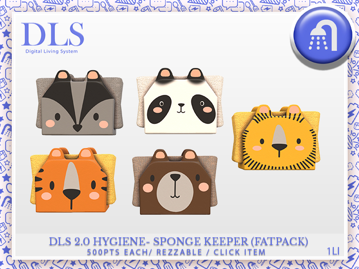 DLS Hygiene 2.0 Sponge Keeper (Animal Fatpack)