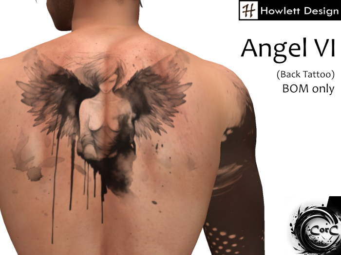 [HDesign] Angel VI (Back Tattoo)
