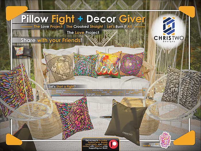 Pillow Fight Decor - The Love Project - [Chris Two Designs]