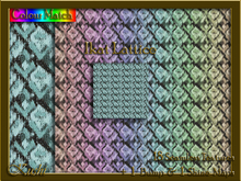 Ikat Lattice Seamless Texture Pack
