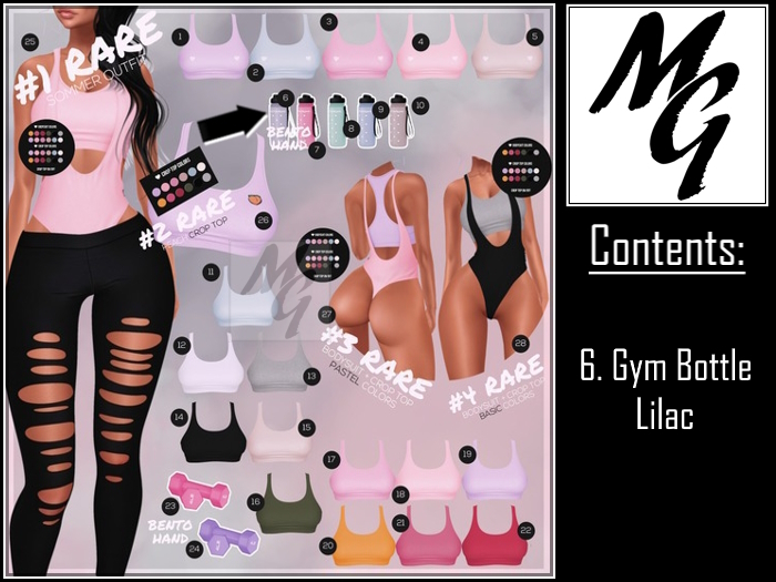 6.EVANI - Sommer gym bottle [Lilac]