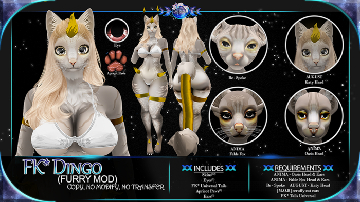 FK* Dingo ☾☾Tan☽☽ ☾☾Furry Mod☽☽ ☾☾BOM☽☽