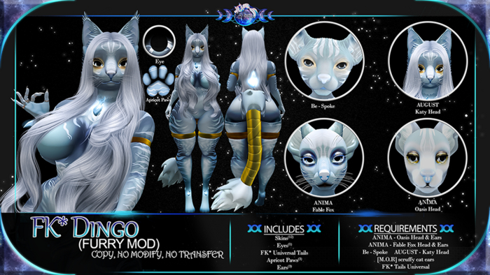 FK* Dingo ☾☾Icy☽☽ ☾☾Furry Mod☽☽ ☾☾BOM☽☽