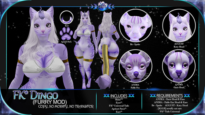 FK* Dingo ☾☾Lilac☽☽ ☾☾Furry Mod☽☽ ☾☾BOM☽☽