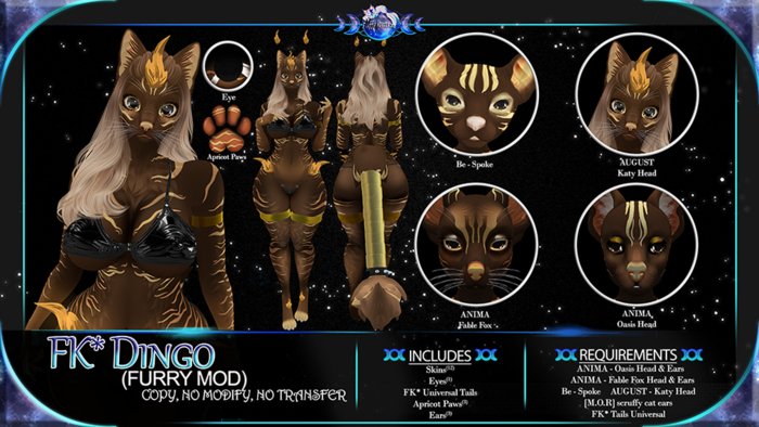 FK* Dingo ☾☾Carmel Brownie☽☽ ☾☾Furry Mod☽☽ ☾☾BOM☽☽