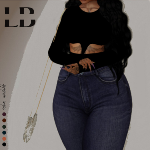 LUV B ZENYA TOP-EBONY