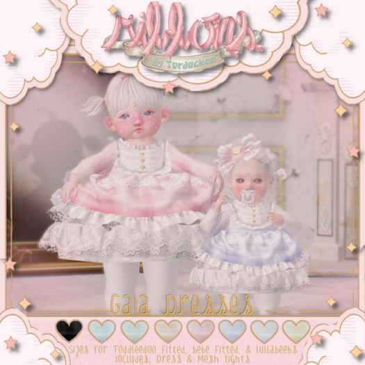 {Ribbons} Gaia Dress - Peach {Box}