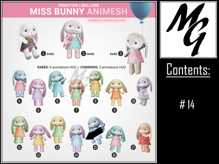 SEmotion Libellune Miss Bunny Animesh #14