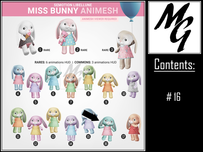 SEmotion Libellune Miss Bunny Animesh #16